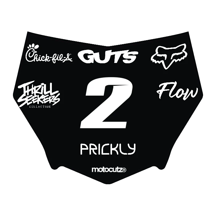 CUSTOM MOTOCUTZ FRONT PLATE DECAL