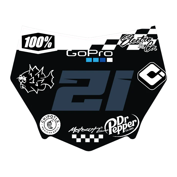 CUSTOM MOTOCUTZ FRONT PLATE DECAL