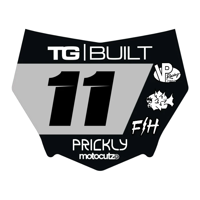CUSTOM MOTOCUTZ FRONT PLATE DECAL