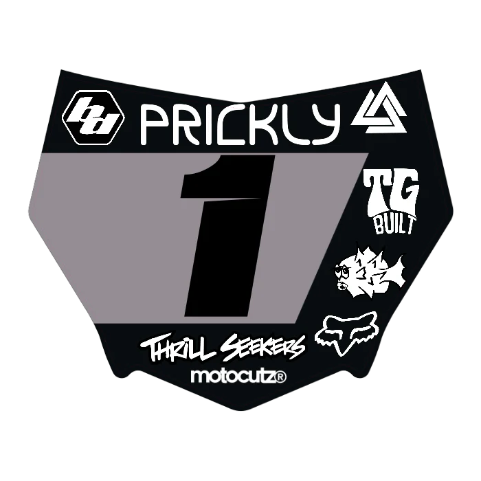CUSTOM MOTOCUTZ FRONT PLATE DECAL
