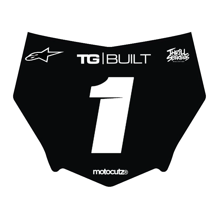 CUSTOM MOTOCUTZ FRONT PLATE DECAL