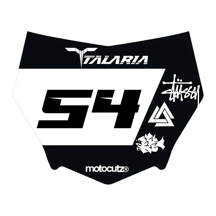 CUSTOM MOTOCUTZ FRONT PLATE DECAL