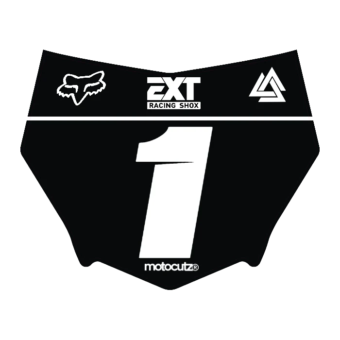 CUSTOM MOTOCUTZ FRONT PLATE DECAL