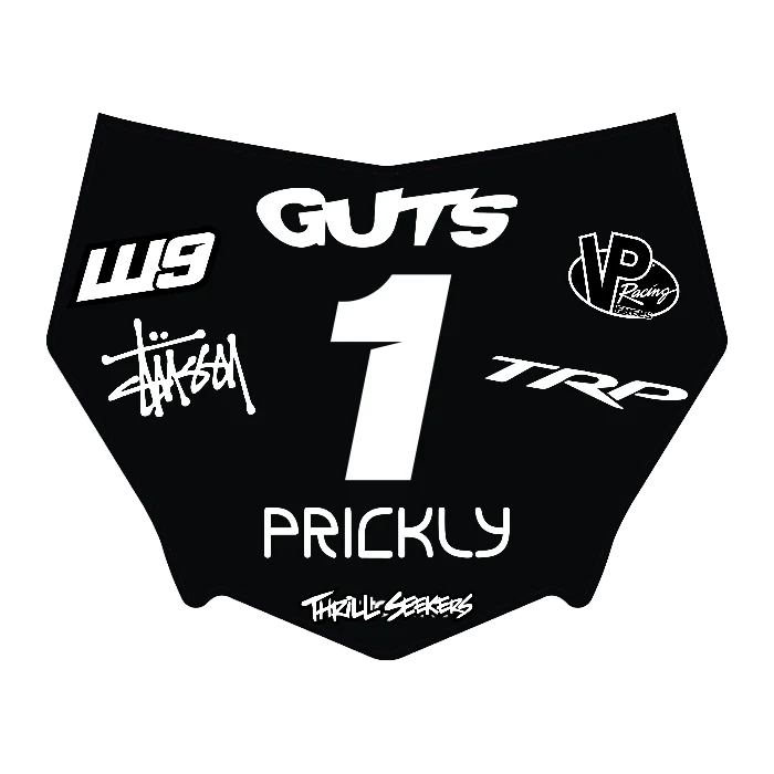CUSTOM MOTOCUTZ FRONT PLATE DECAL
