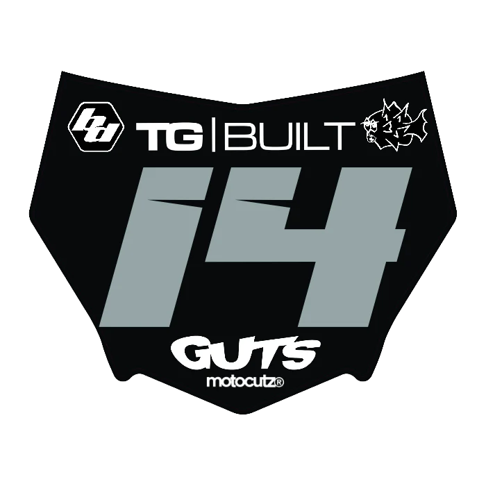 CUSTOM MOTOCUTZ FRONT PLATE DECAL