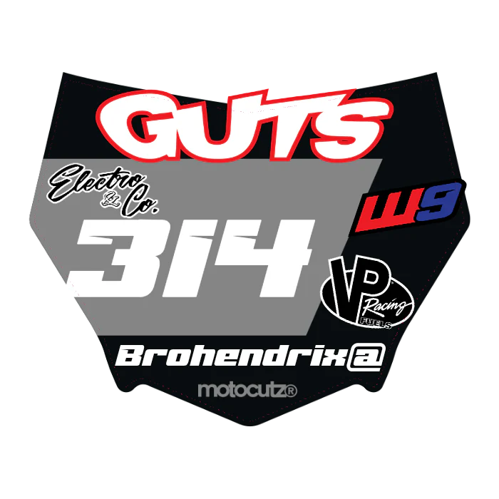 CUSTOM MOTOCUTZ FRONT PLATE DECAL