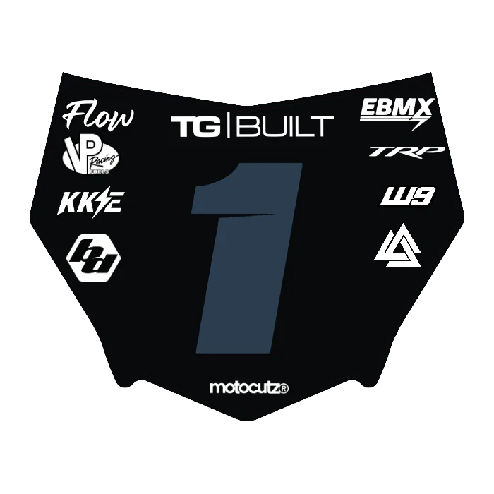 CUSTOM MOTOCUTZ FRONT PLATE DECAL
