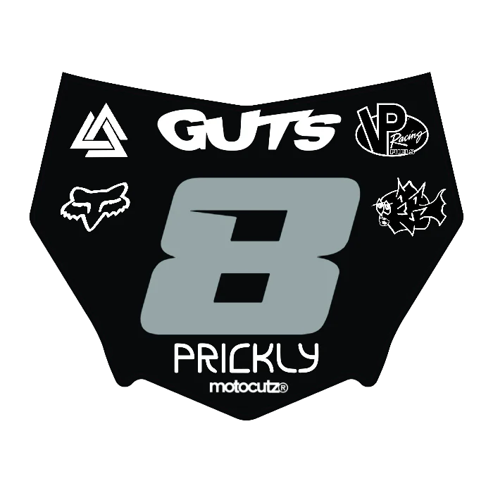 CUSTOM MOTOCUTZ FRONT PLATE DECAL