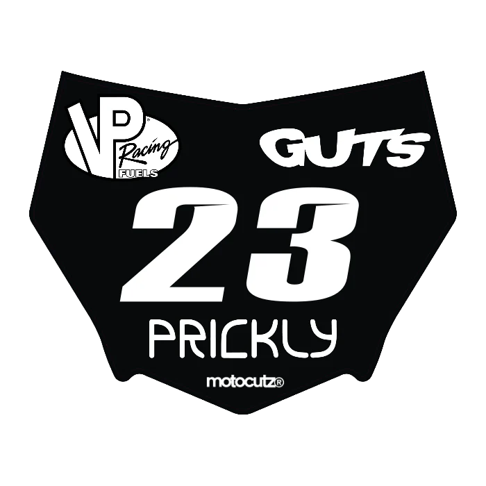 CUSTOM MOTOCUTZ FRONT PLATE DECAL