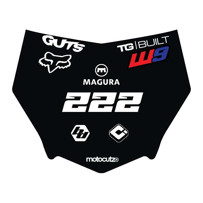 CUSTOM MOTOCUTZ FRONT PLATE DECAL