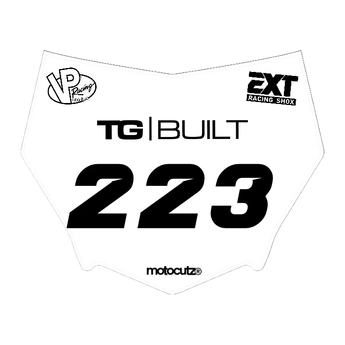 CUSTOM MOTOCUTZ FRONT PLATE DECAL
