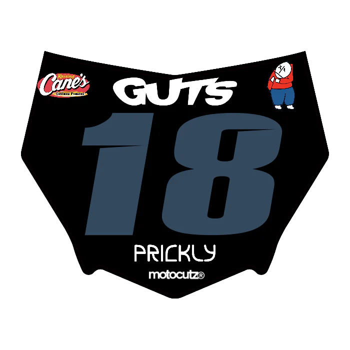 CUSTOM MOTOCUTZ FRONT PLATE DECAL