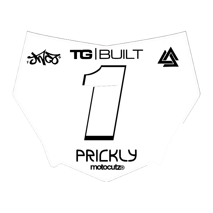CUSTOM MOTOCUTZ FRONT PLATE DECAL