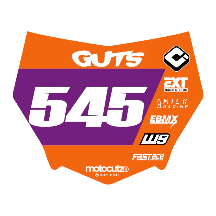 CUSTOM MOTOCUTZ FRONT PLATE DECAL