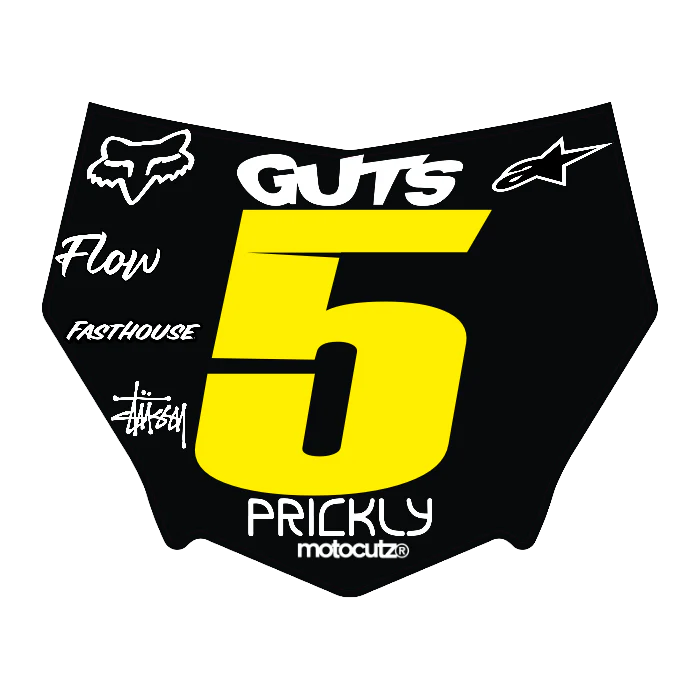 CUSTOM MOTOCUTZ FRONT PLATE DECAL