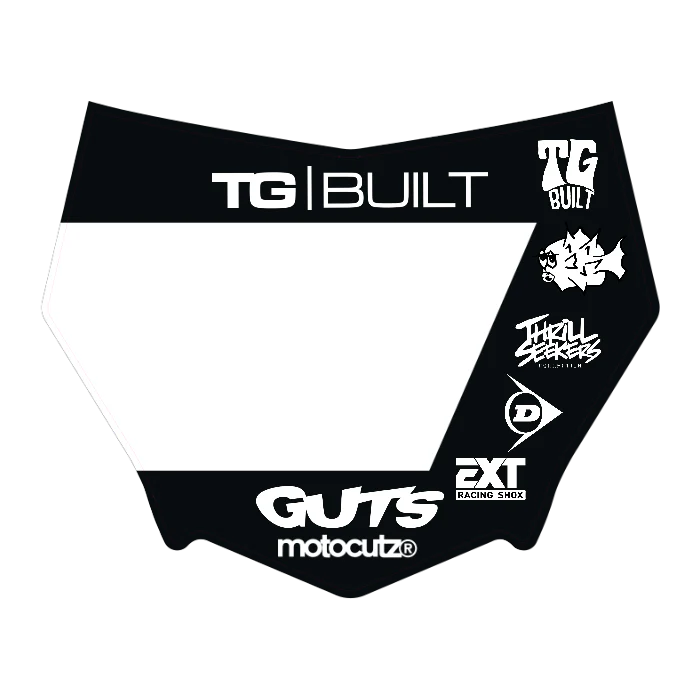 CUSTOM MOTOCUTZ FRONT PLATE DECAL