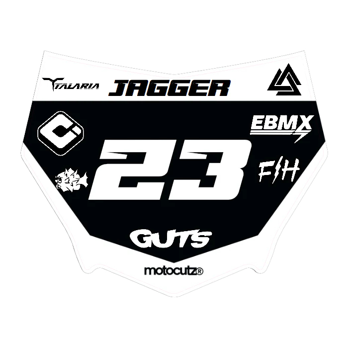 CUSTOM MOTOCUTZ FRONT PLATE DECAL