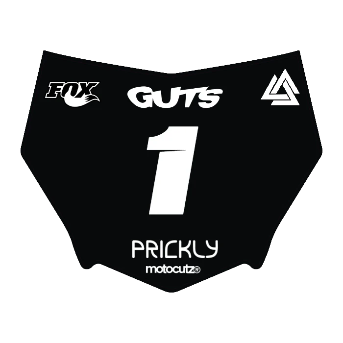 CUSTOM MOTOCUTZ FRONT PLATE DECAL