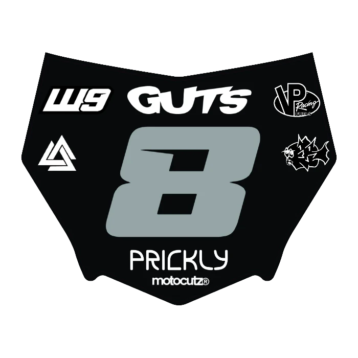 CUSTOM MOTOCUTZ FRONT PLATE DECAL