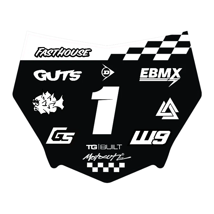 CUSTOM MOTOCUTZ FRONT PLATE DECAL