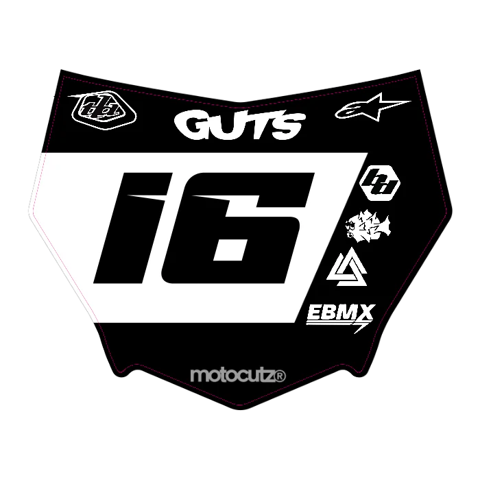 CUSTOM MOTOCUTZ FRONT PLATE DECAL