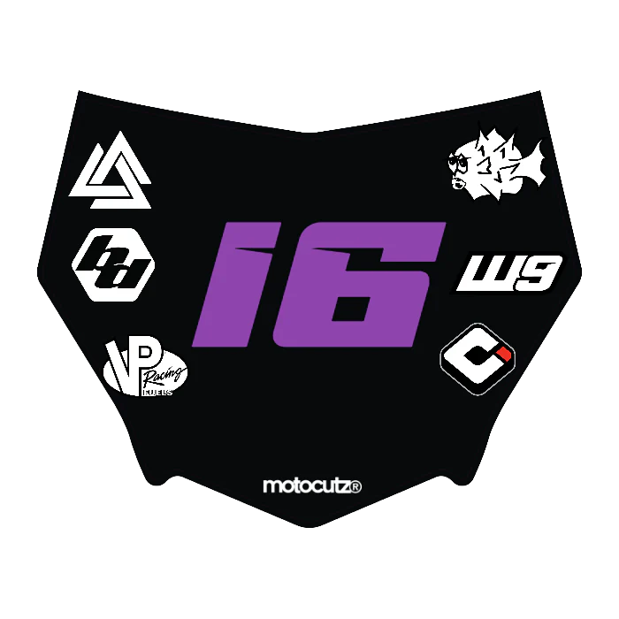 CUSTOM MOTOCUTZ FRONT PLATE DECAL