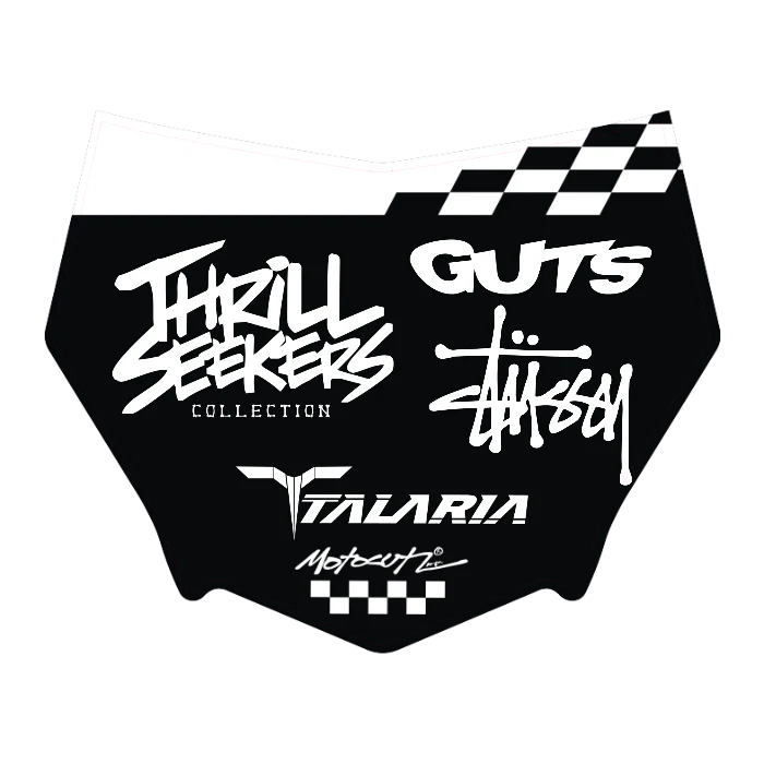 CUSTOM MOTOCUTZ FRONT PLATE DECAL
