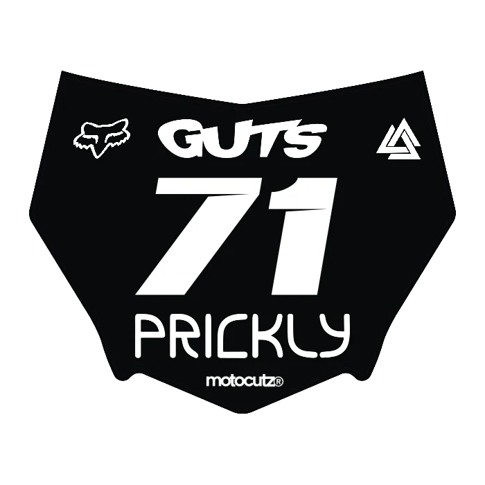 CUSTOM MOTOCUTZ FRONT PLATE DECAL