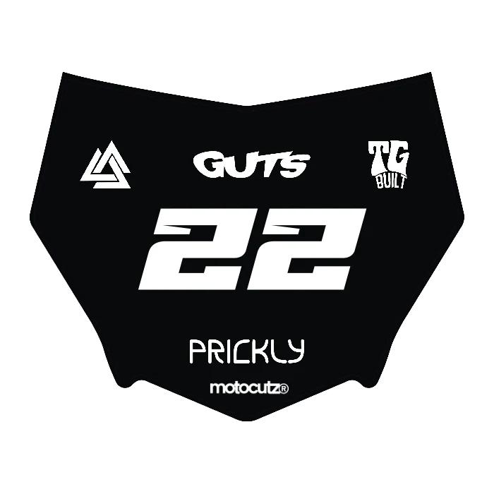 CUSTOM MOTOCUTZ FRONT PLATE DECAL