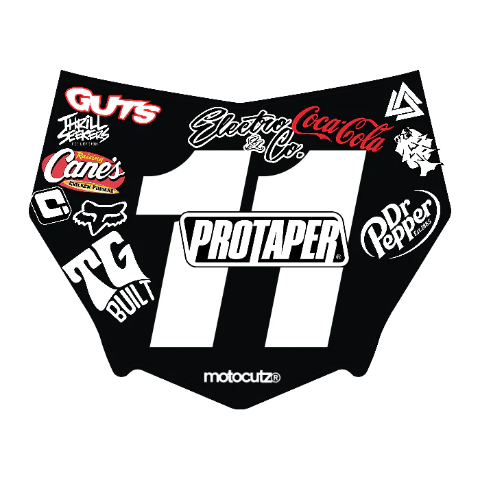 CUSTOM MOTOCUTZ FRONT PLATE DECAL