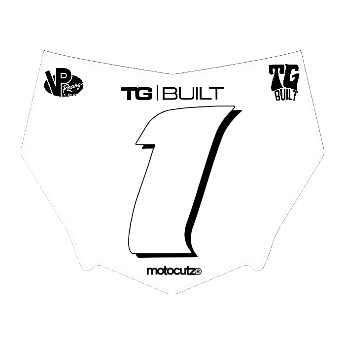 CUSTOM MOTOCUTZ FRONT PLATE DECAL