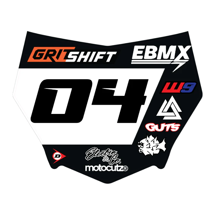 CUSTOM MOTOCUTZ FRONT PLATE DECAL