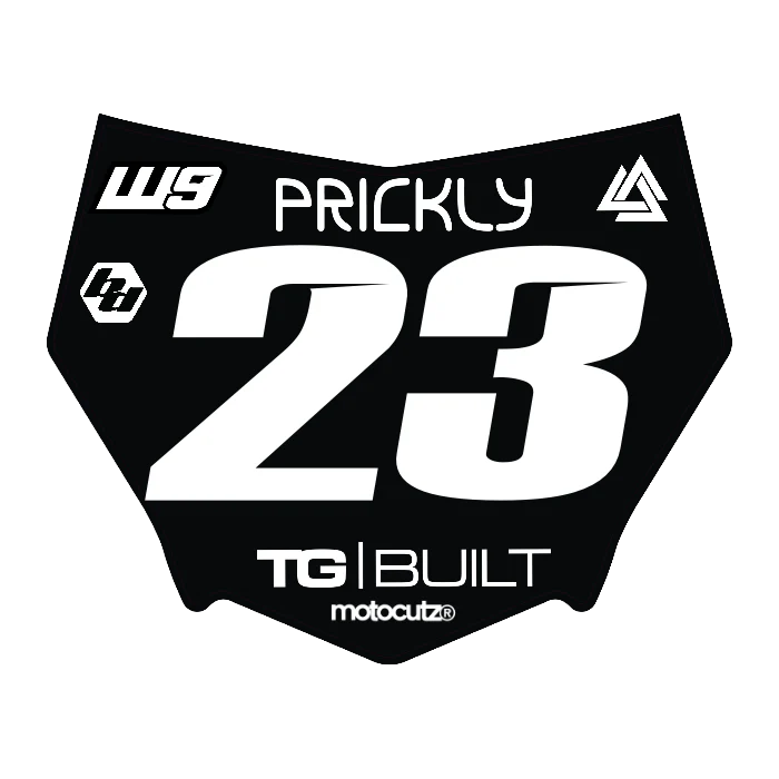 CUSTOM MOTOCUTZ FRONT PLATE DECAL