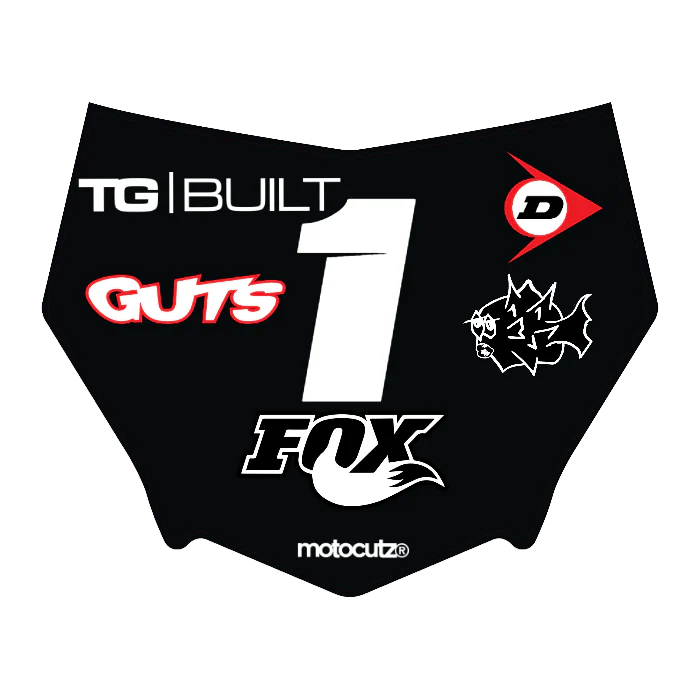 CUSTOM MOTOCUTZ FRONT PLATE DECAL