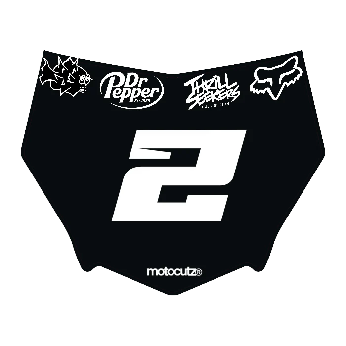 CUSTOM MOTOCUTZ FRONT PLATE DECAL