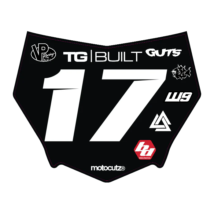 CUSTOM MOTOCUTZ FRONT PLATE DECAL