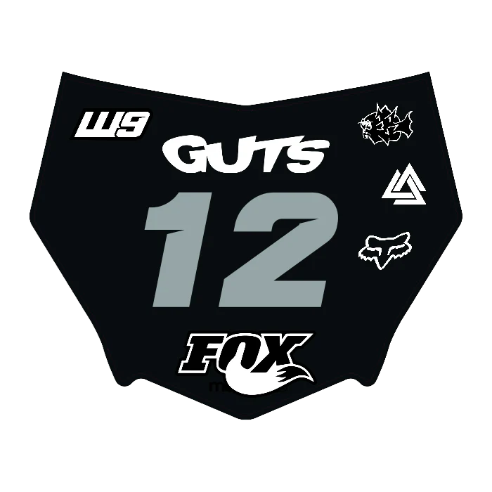 CUSTOM MOTOCUTZ FRONT PLATE DECAL