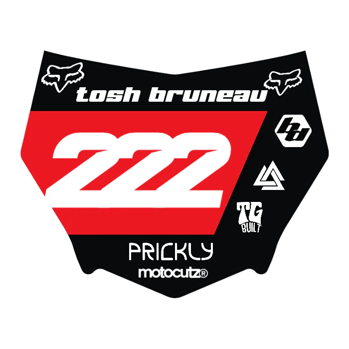 CUSTOM MOTOCUTZ FRONT PLATE DECAL