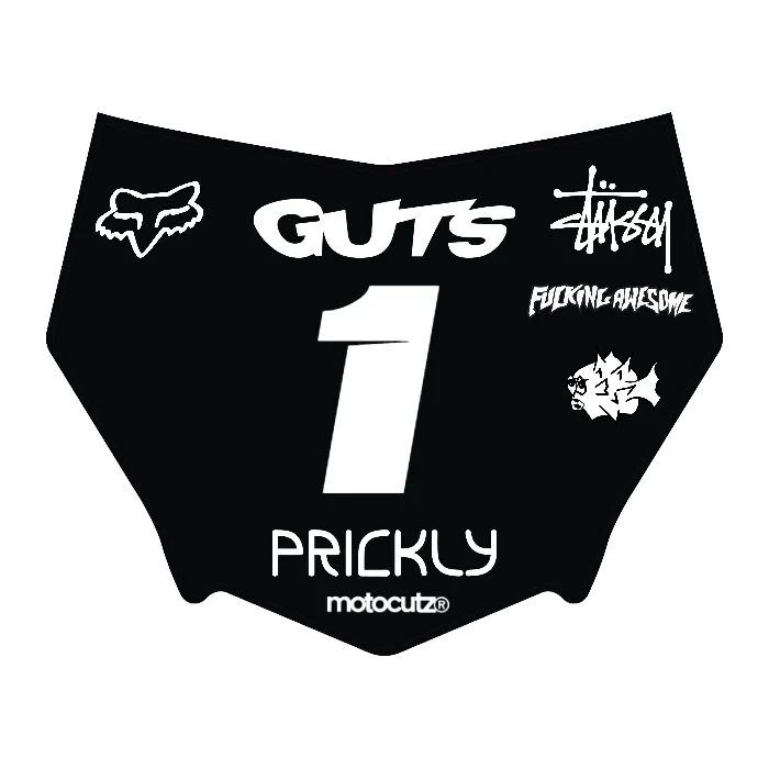 CUSTOM MOTOCUTZ FRONT PLATE DECAL
