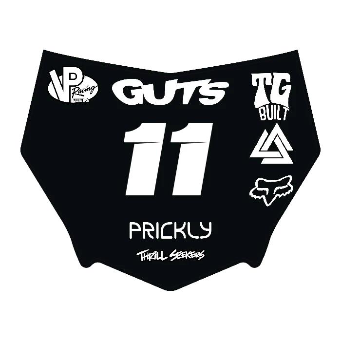 CUSTOM MOTOCUTZ FRONT PLATE DECAL
