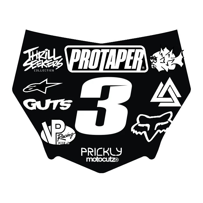 CUSTOM MOTOCUTZ FRONT PLATE DECAL