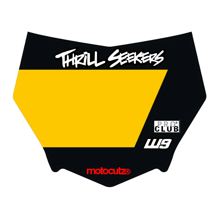 CUSTOM MOTOCUTZ FRONT PLATE DECAL