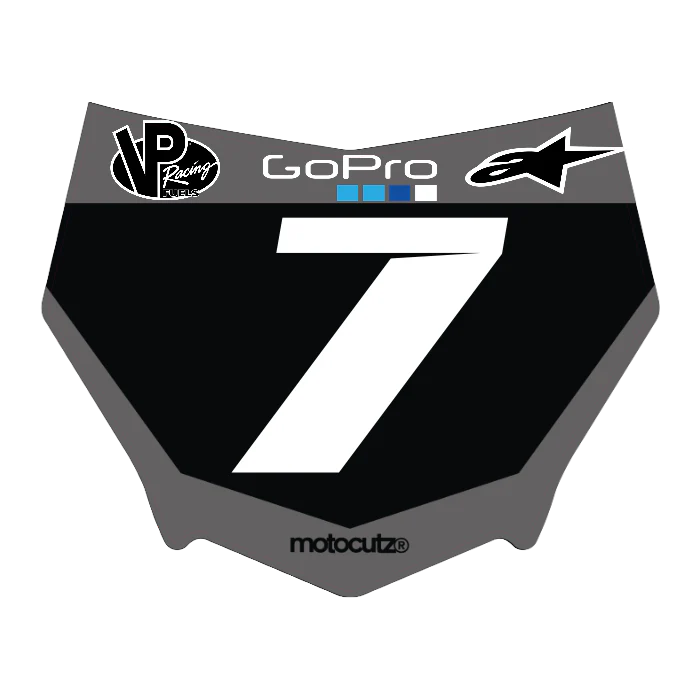 CUSTOM MOTOCUTZ FRONT PLATE DECAL