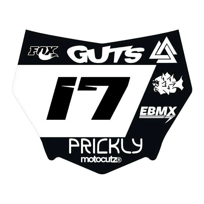 CUSTOM MOTOCUTZ FRONT PLATE DECAL