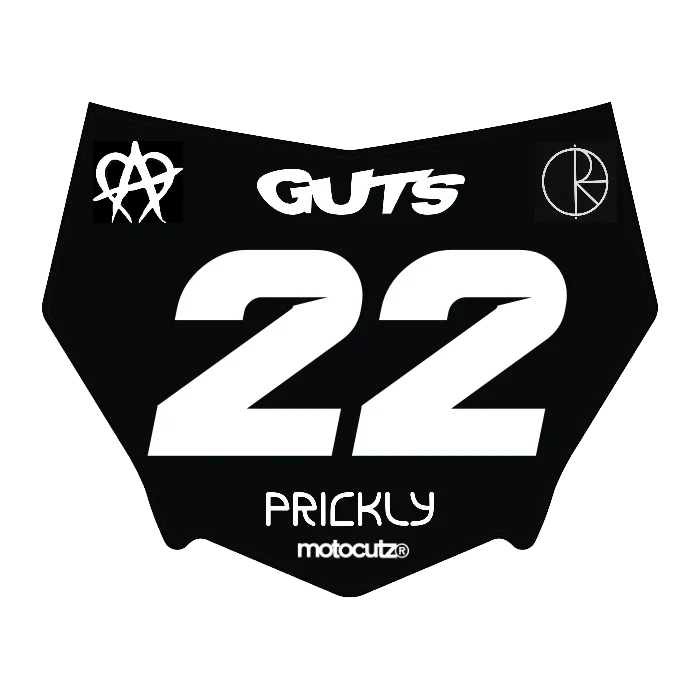 CUSTOM MOTOCUTZ FRONT PLATE DECAL