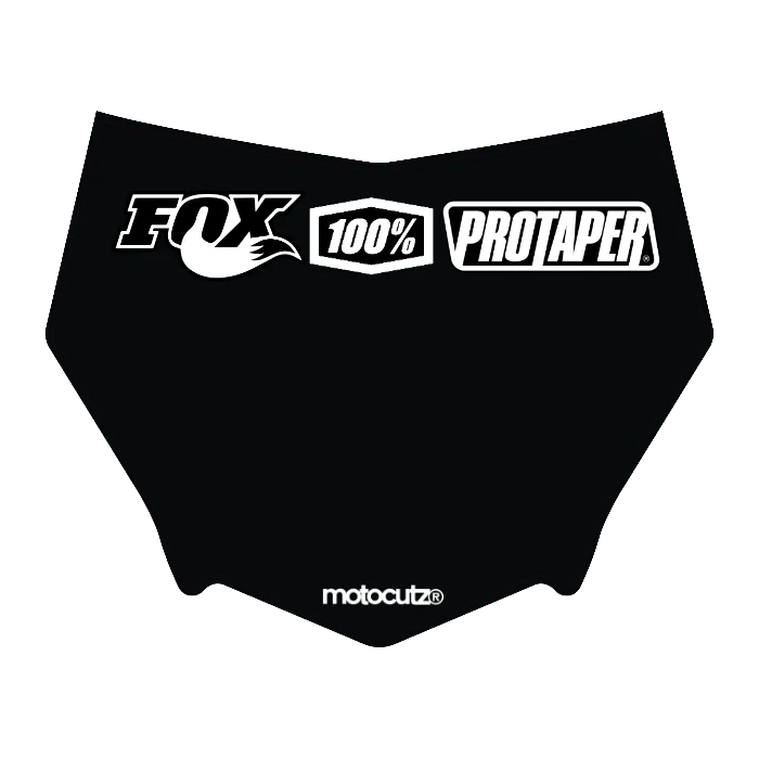 CUSTOM MOTOCUTZ FRONT PLATE DECAL