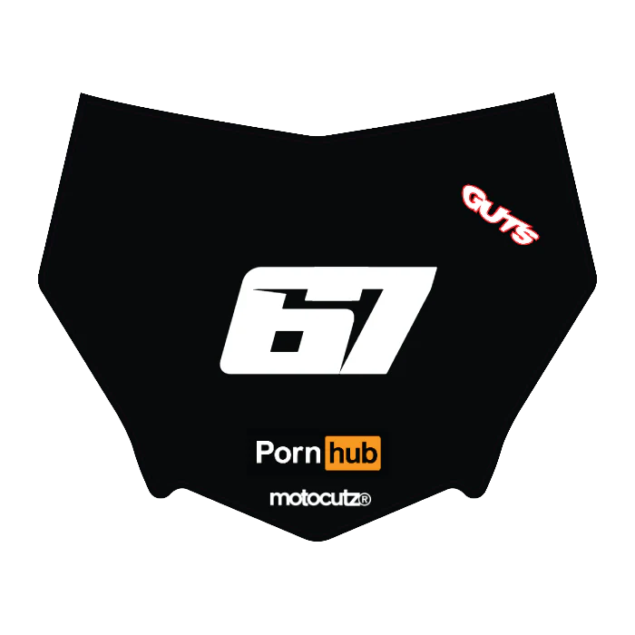 CUSTOM MOTOCUTZ FRONT PLATE DECAL