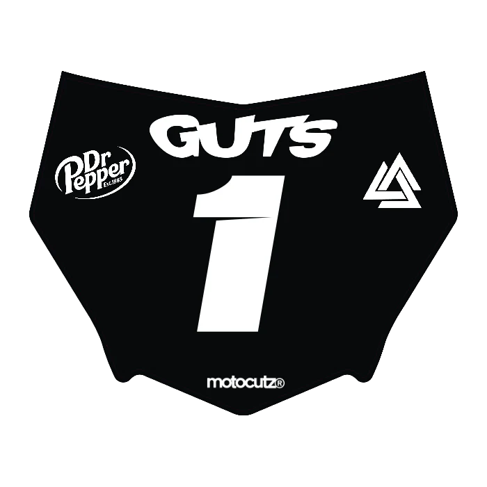 CUSTOM MOTOCUTZ FRONT PLATE DECAL
