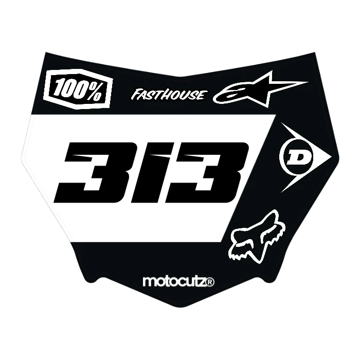 CUSTOM MOTOCUTZ FRONT PLATE DECAL