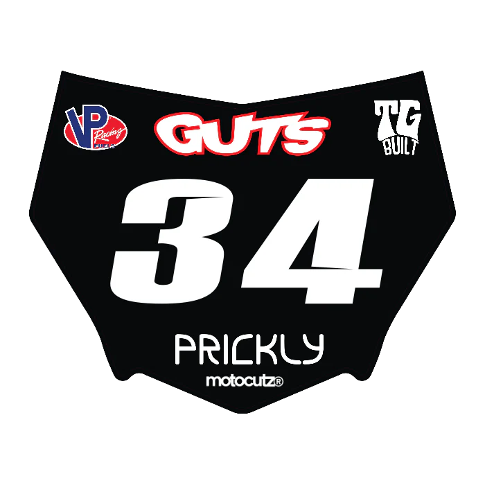 CUSTOM MOTOCUTZ FRONT PLATE DECAL
